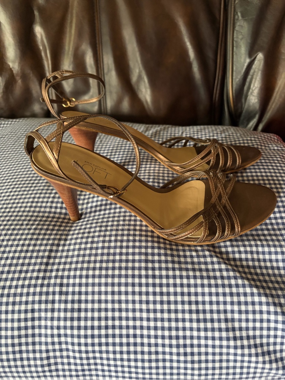 Loft strappy heels size 7